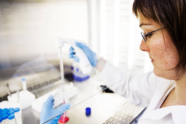 Medical technician at work